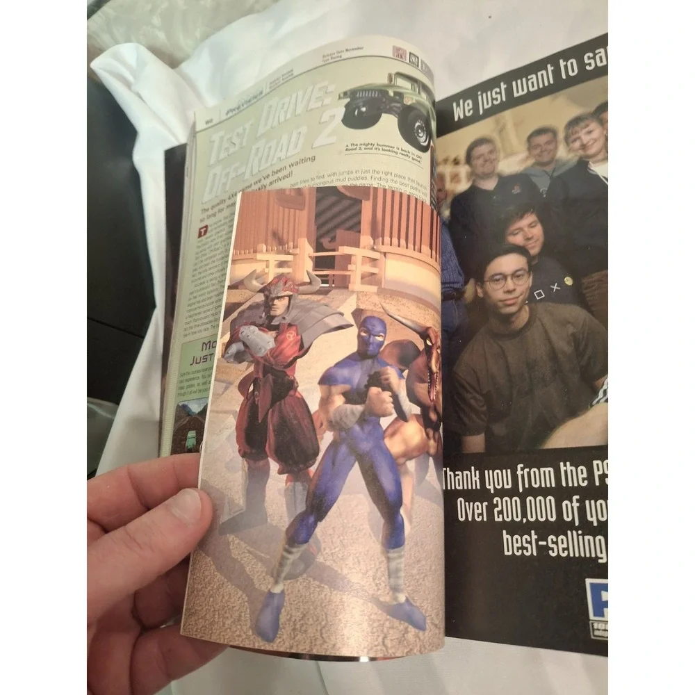 1998 PSM PlayStation Magazine #13 w/ Lid Sticker & Cards - Tomb Raider 3 - Retro